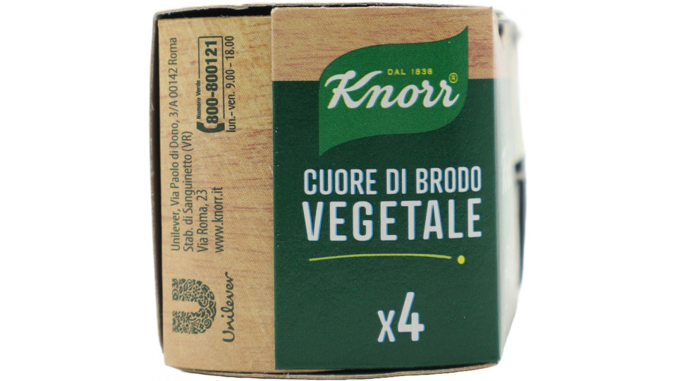 Knorr Cuore di Brodo Vegetale 4 x 28 g