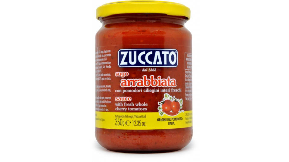 Zuccato sugo all'arrabbiata con pomodori ciliegini interi...