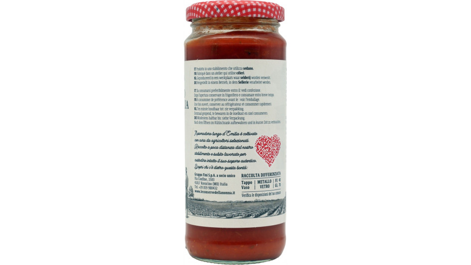 Le Conserve della Nonna Salsa Pronta di Pomodoro Lungo...