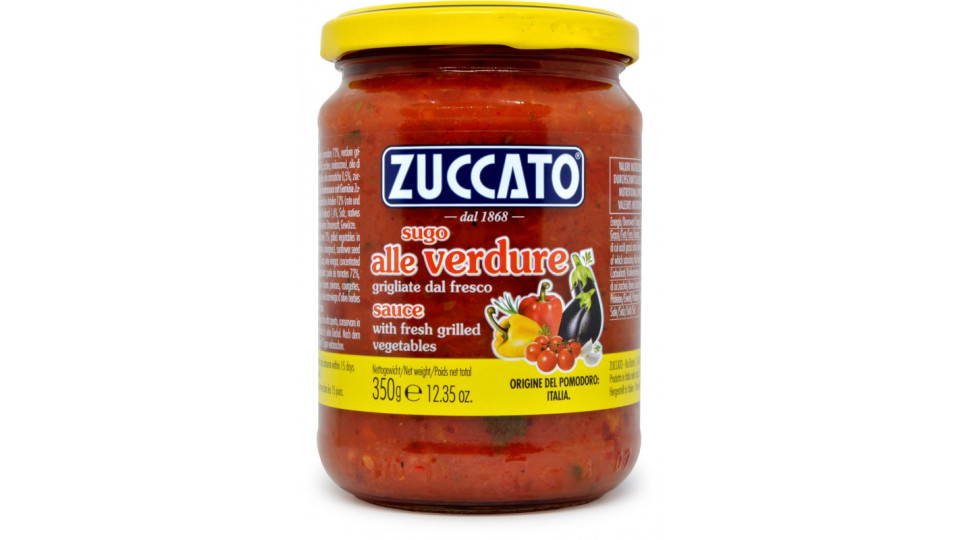 Zuccato sugo con verdure grigliate gr.370