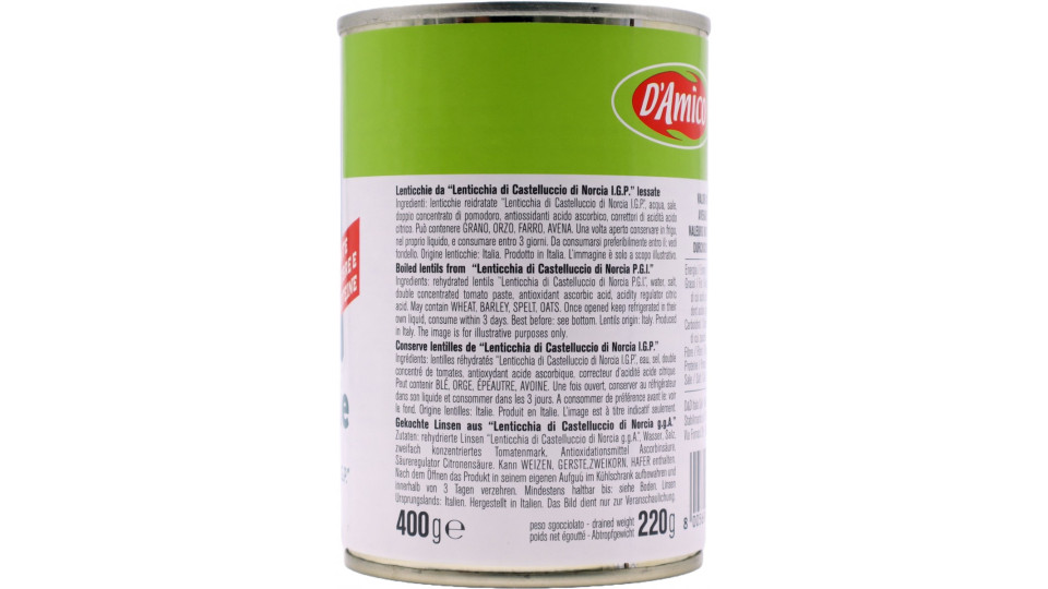 D'Amico Lenticchie di Castelluccio I.G.P. 400 gr