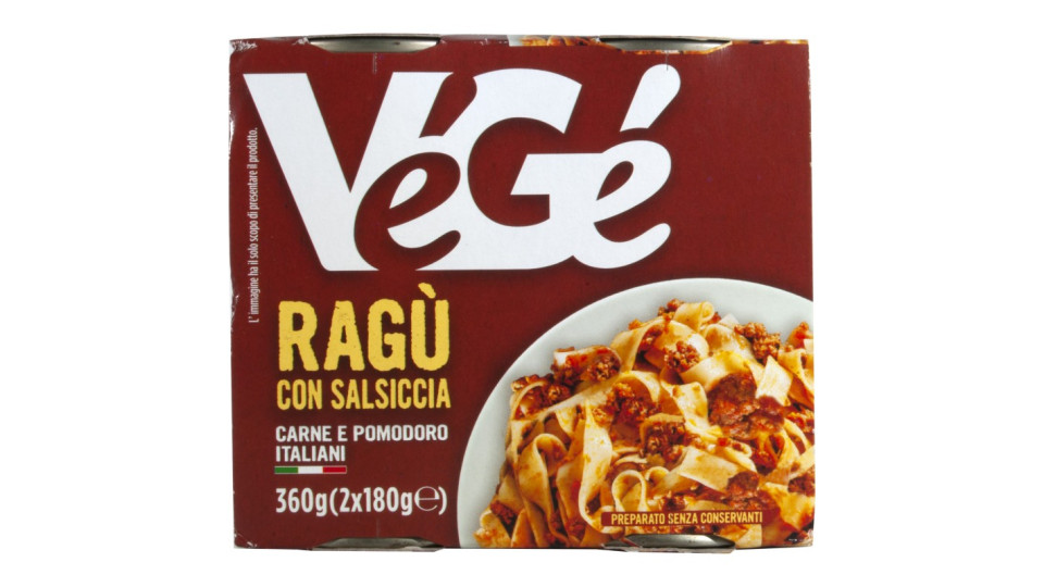 VèGè ragu con salsiccia gr.180x2