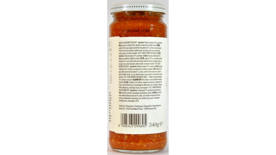 Rummo sugo alla bolognese vegetariano gr.340