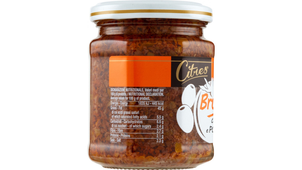 Citres Bruschetta Crema con Olive e Pomodori Secchi 200 gr.