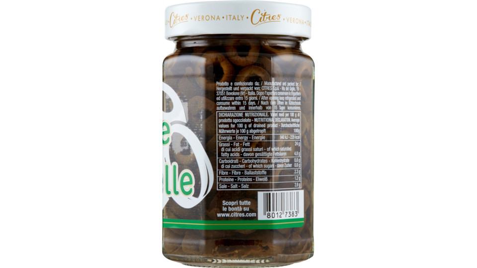 Citres Olive nere Rondelle 290 gr.