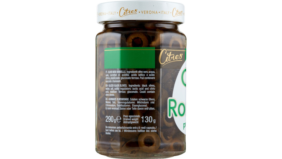 Citres Olive nere Rondelle 290 gr.
