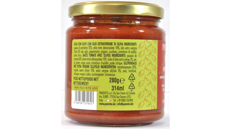 Parente sugo alle olive gr.280