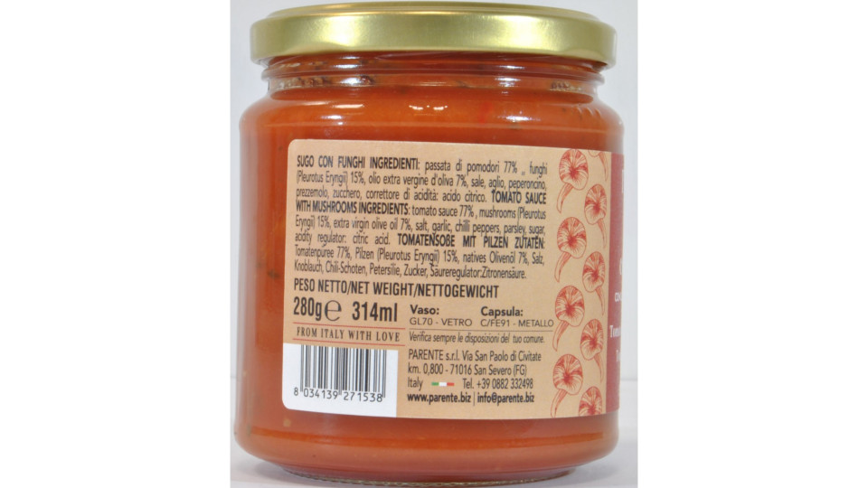 Parente sugo con funghi gr.280