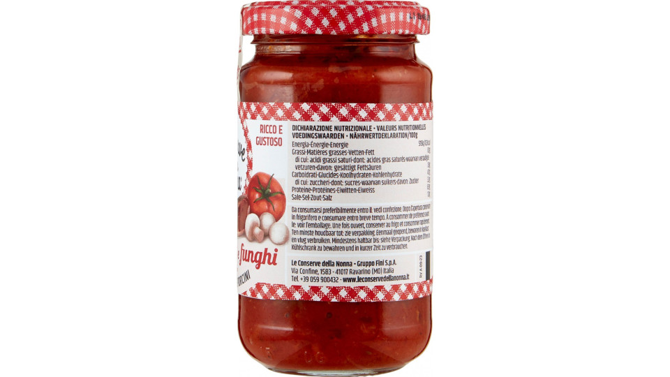 Le Conserve della Nonna Ragù speck e funghi 190 g