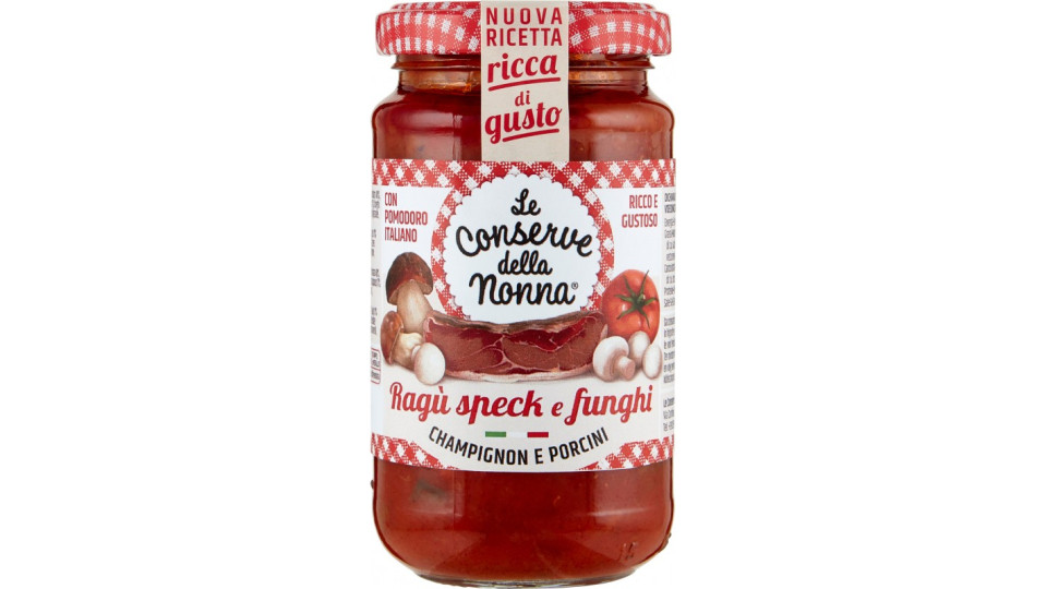 Le Conserve della Nonna Ragù speck e funghi 190 g