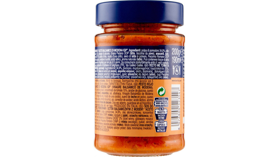 Barilla pesto rosso - gr.200