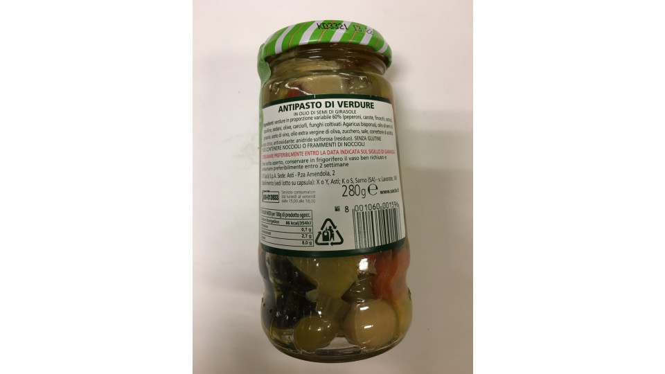 Sacla antipasto verdure - gr.280