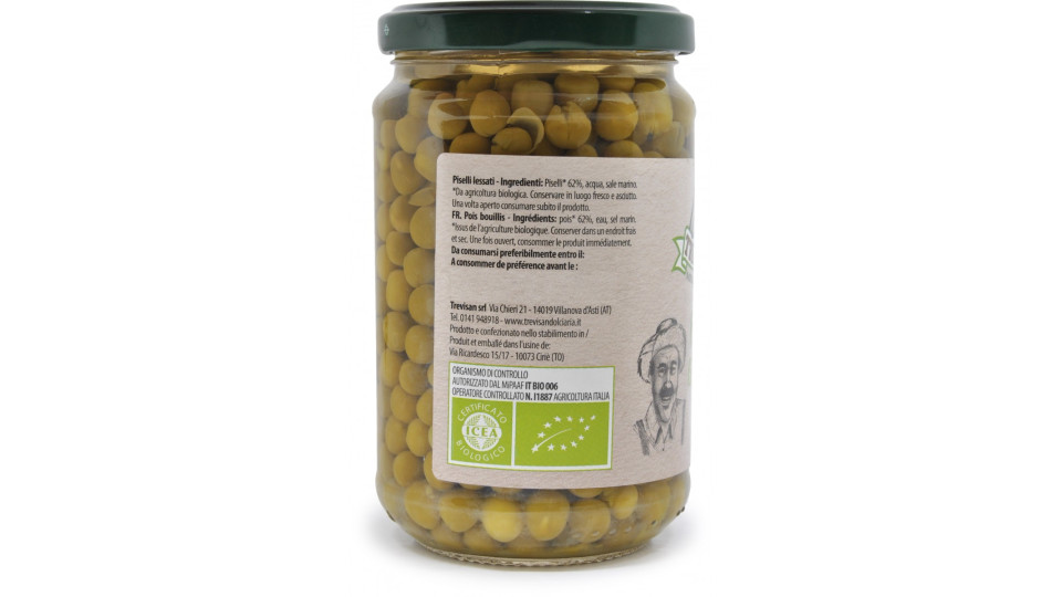 Trevisan piselli lessati Bio gr.300