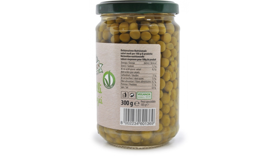 Trevisan piselli lessati Bio gr.300