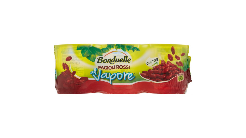 Bonduelle al Vapore Fagioli Rossi 3 x 160 gr.