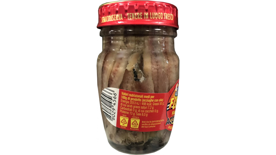 Flott filetti di alici olio oliva - gr.78