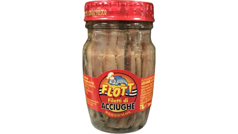 Flott filetti di alici olio oliva - gr.78