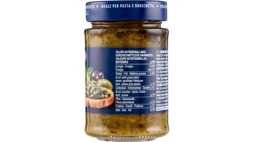 Barilla Sughi Pesto Rustico Basilico e Olive 200g