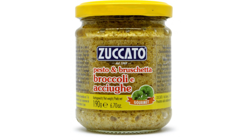 Zuccato pesto con broccoli e acciughe gr.190