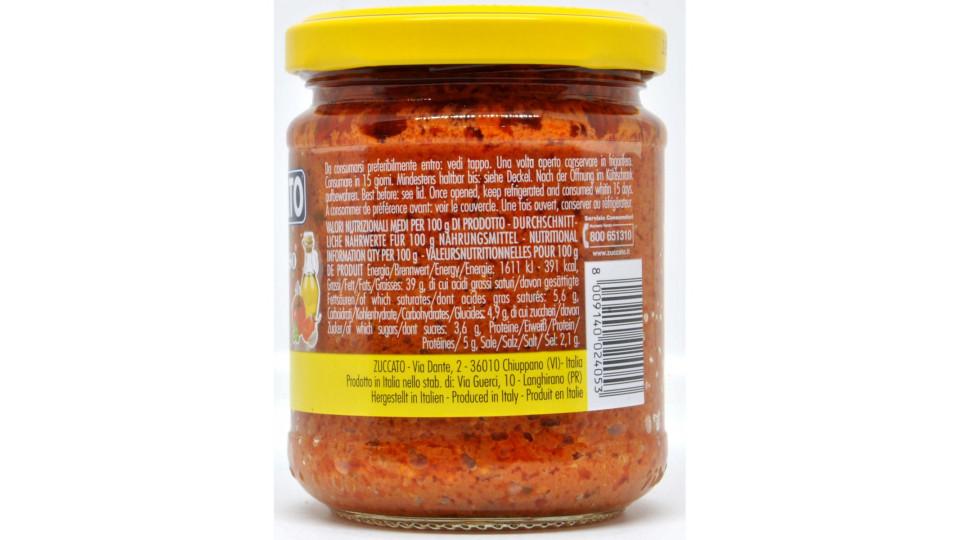 Zuccato pesto rosso gr.190