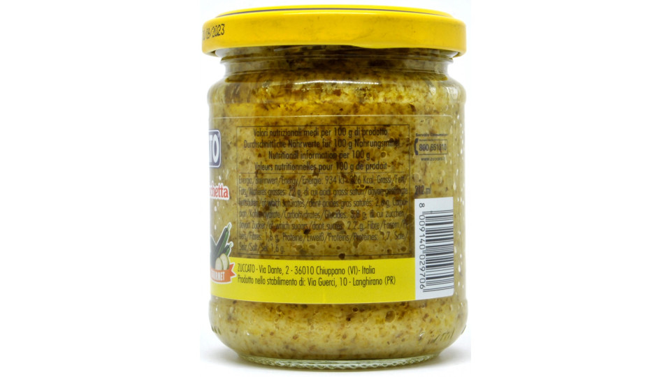 Zuccato pesto con zucchine grigliate gr.190
