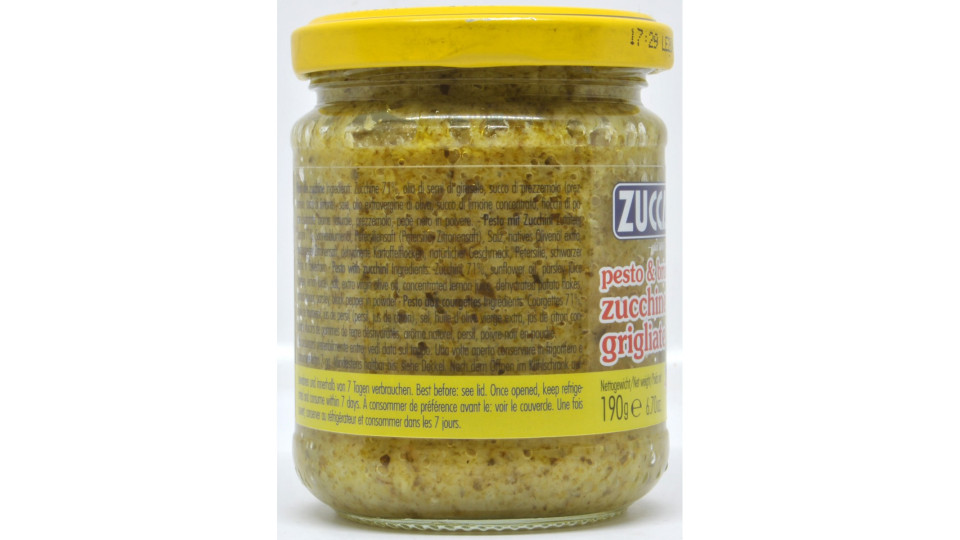 Zuccato pesto con zucchine grigliate gr.190