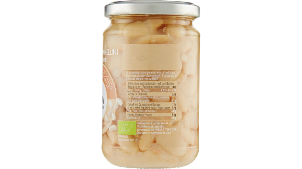 Alce nero Legumi Lessati Fagioli Cannellini Bio 300 gr.