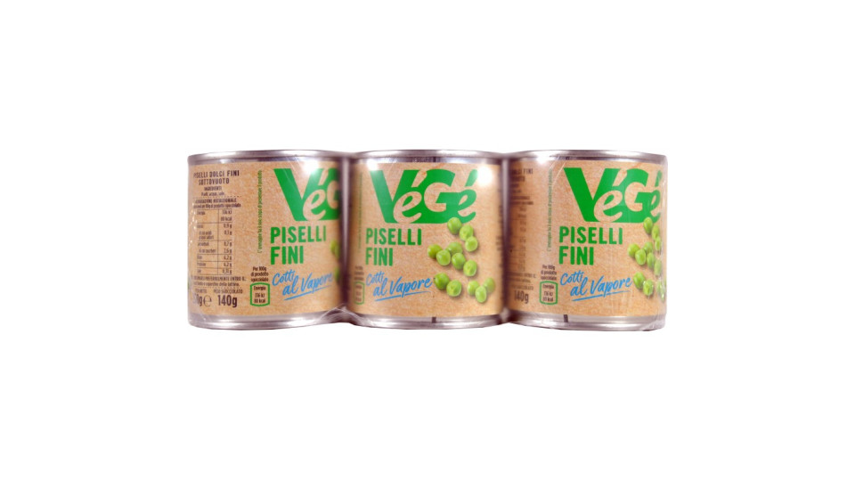 VèGè piselli cotti al vapore gr.150x3
