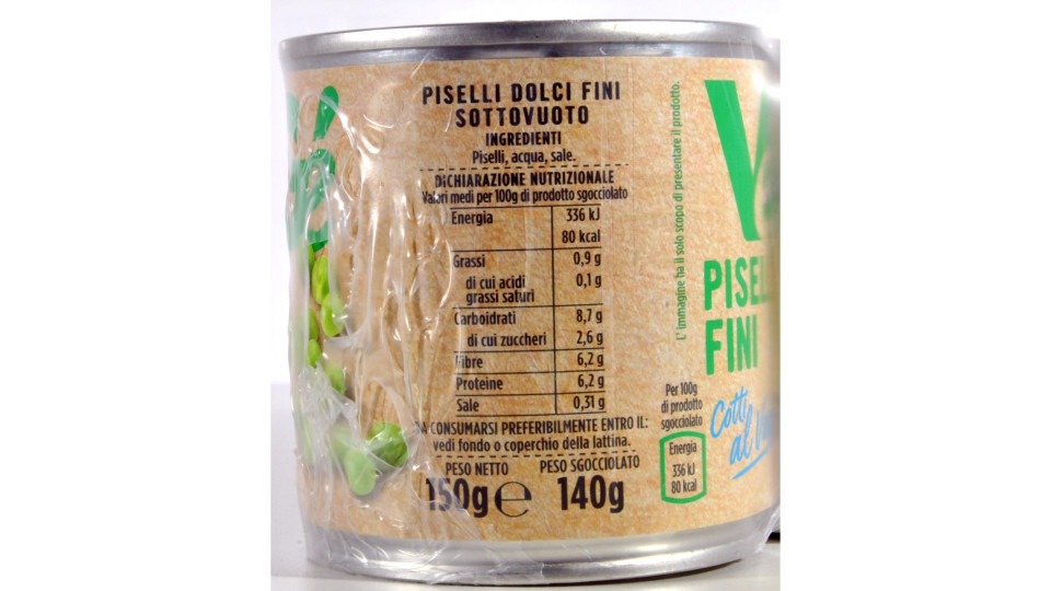 VèGè piselli cotti al vapore gr.150x3