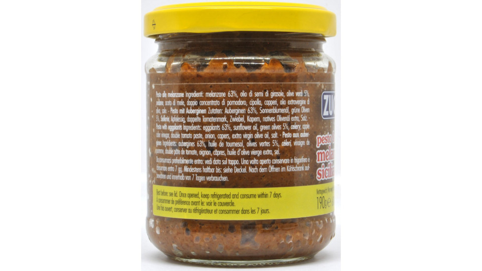 Zuccato pesto con melanzane alla siciliana gr.190