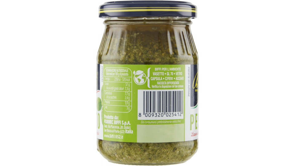Biffi Pesto non pastorizzato con Basilico 190g