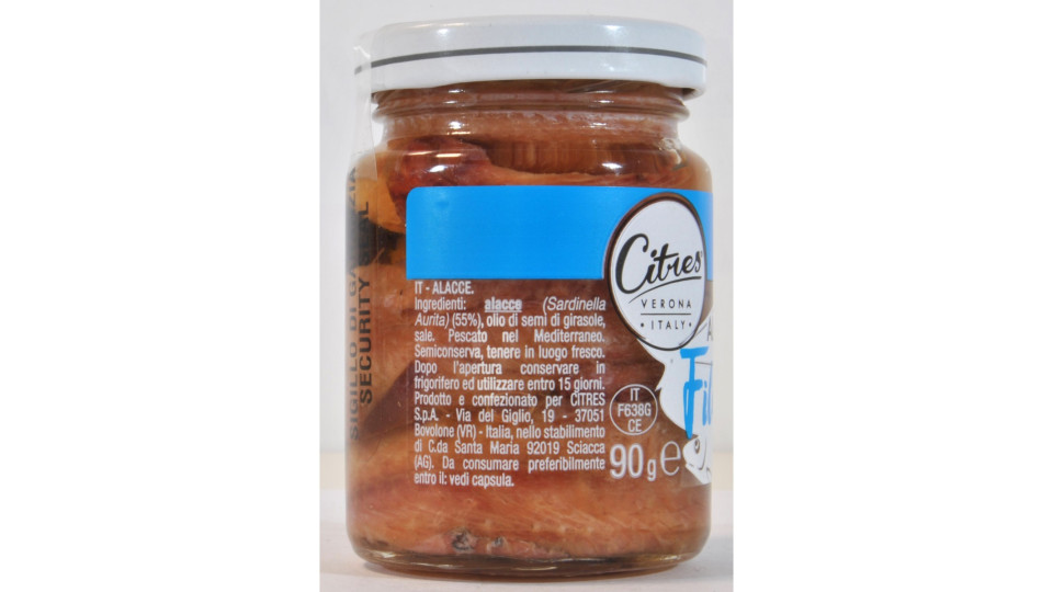 Citres alacce filetti in olio di girasole gr.90
