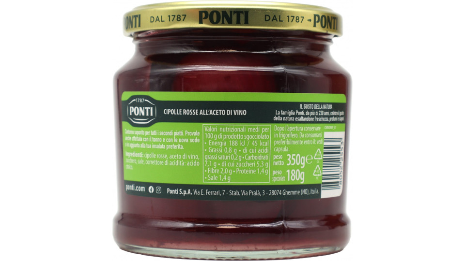Ponti Peperlizia Rossecipolle 350 g