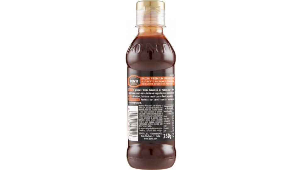 Ponti Premium BBQ all'”Aceto Balsamico di Modena IGP” 250...