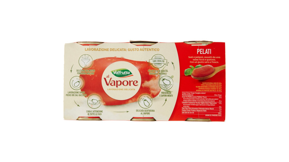 Valfrutta pelati - gr.400 x3
