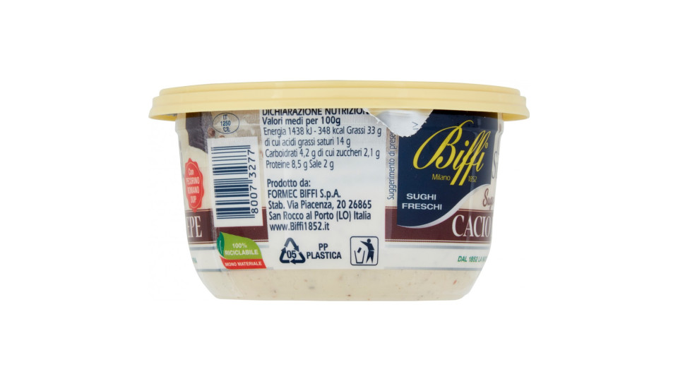 Biffi Che Sugo! Sugo con Cacio e Pepe 150 g