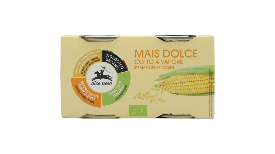 alce nero Mais Dolce Cotto a Vapore 2 x 160 g