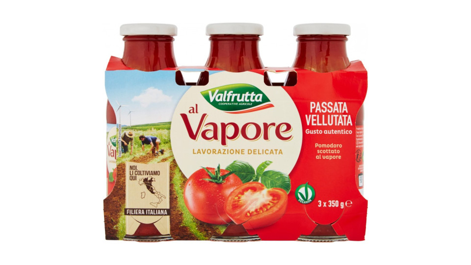 Valfrutta al Vapore Passata Vellutata 3 x 350 gr.