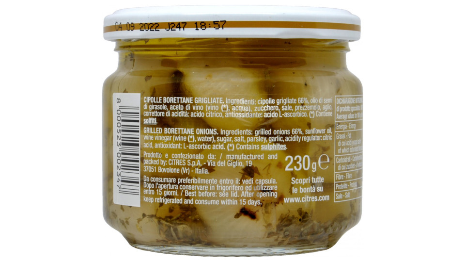 Citres cipolle borettane grigliate gr230