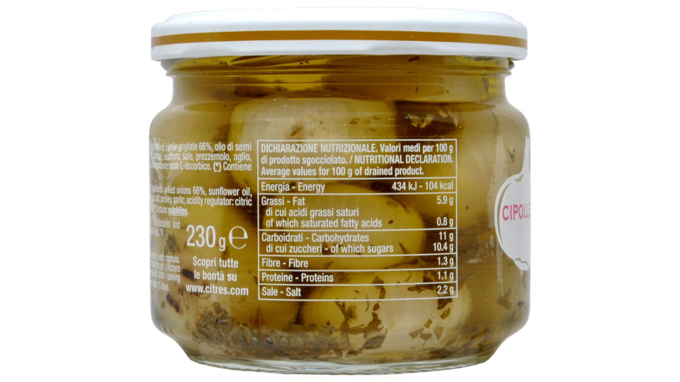 Citres cipolle borettane grigliate gr230