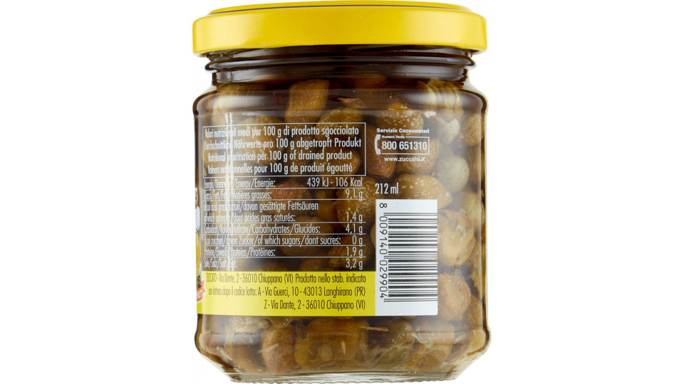 Zuccato Capperi conditi in olio d'oliva 180 g