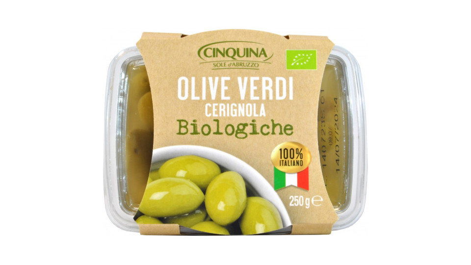 Cinquina olive verdi bio cerignola gr.250