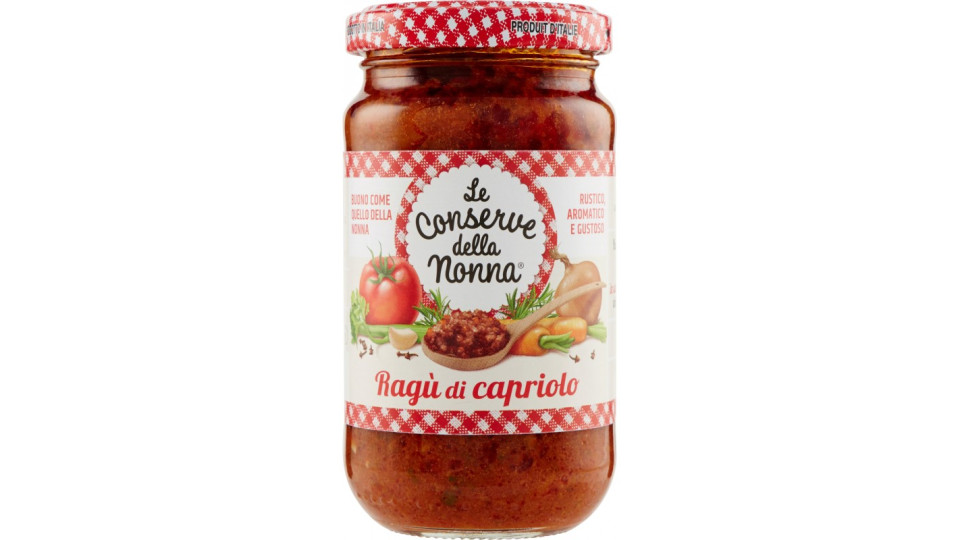 Le conserve della nonna Ragù di capriolo 190 g