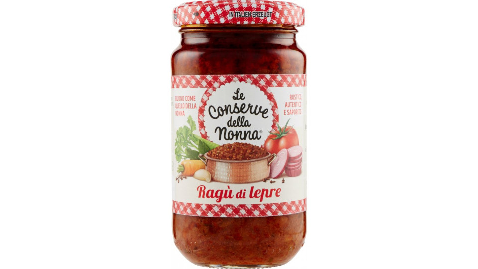 Le conserve della nonna Ragù di lepre 190 gr.