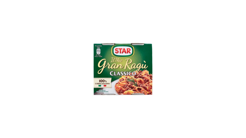 Gran ragu star classico - gr.100 x3