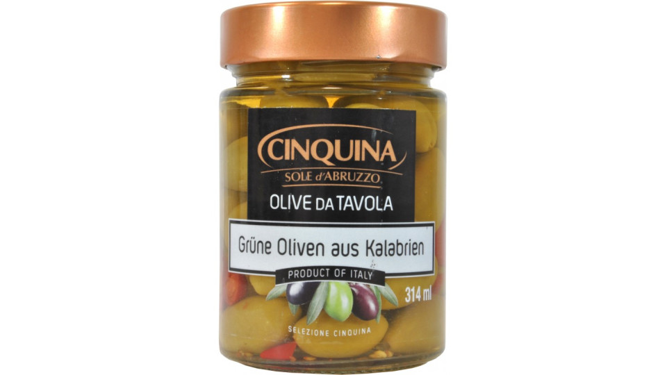 Cinquina olive verdi calabresi gr.180