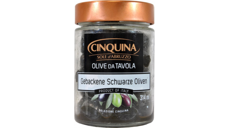 Cinquina olive nere al forno 180g