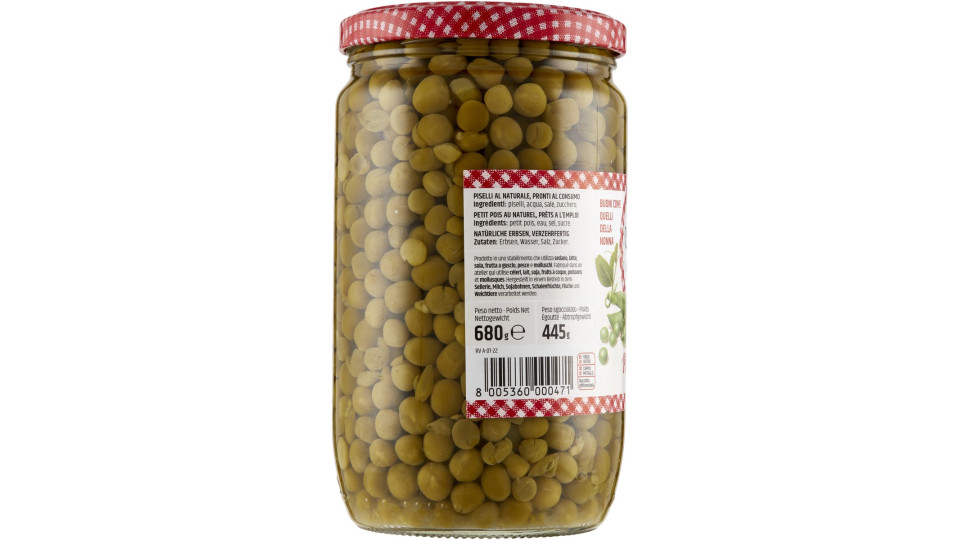 Le Conserve della Nonna Piselli fini al naturale 680 g