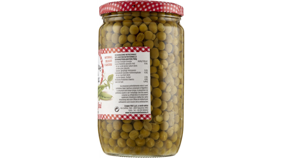 Le Conserve della Nonna Piselli fini al naturale 680 g