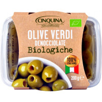 Cinquina olive verdi denocciolate bio 200gr